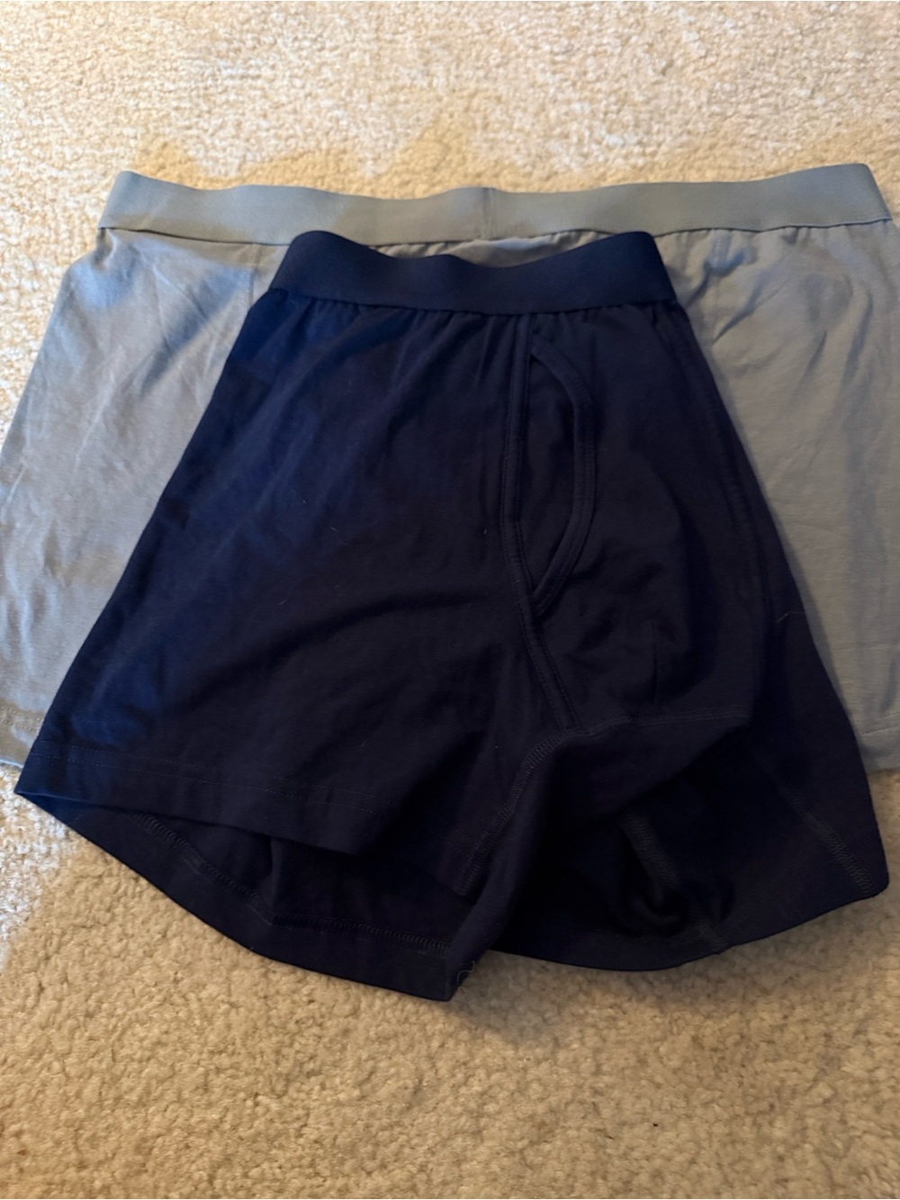 Goodfellow & Co Gray Athletic Boxer Briefs grey navy blue lot 2 NWOT men